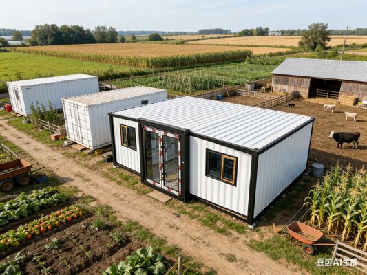 Klappbarer 20-Fuß-Container mit 2,8 Tonnen Nettogewicht, 75 mm EPS-Sandwich-Panels und anpassbarem Design