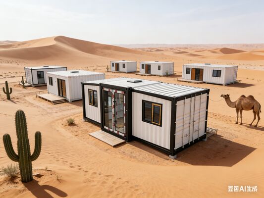 Vollverzinkter Klappbehälter von 20 Fuß mit 75 mm EPS-Sandwichplatten und anpassbarem Hauslayout